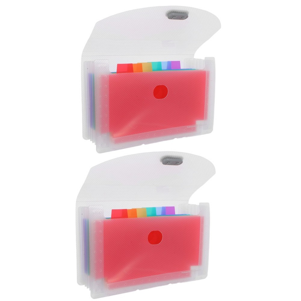 2 Pcs File Folder Labels Accordion Organizer Small Document Folio