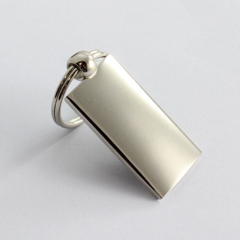 Mitsubishi Black Rectangular Authentic Chrome Key Fob Key ring Keychain Lanyard