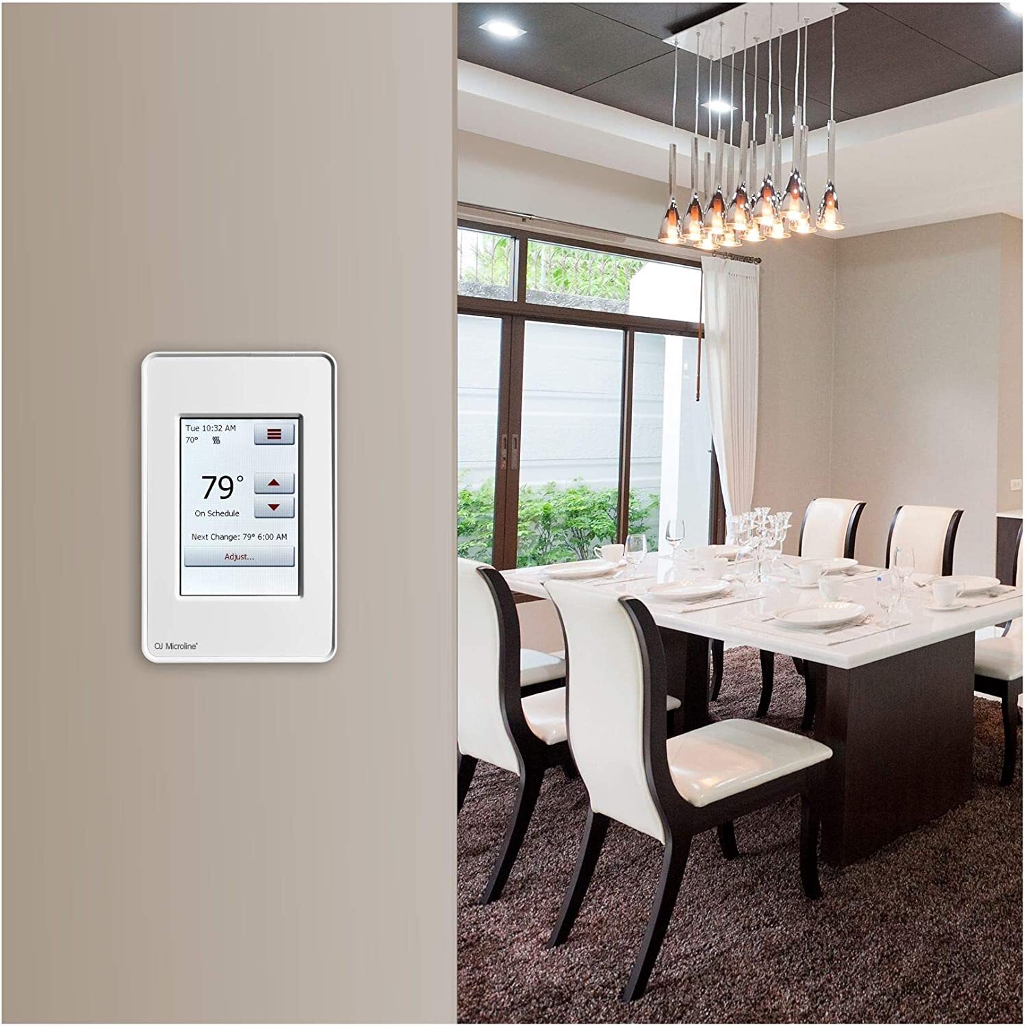 OJ Microline UDG4-4999 Programmable Floor Heating Thermostat with Class A GFCI