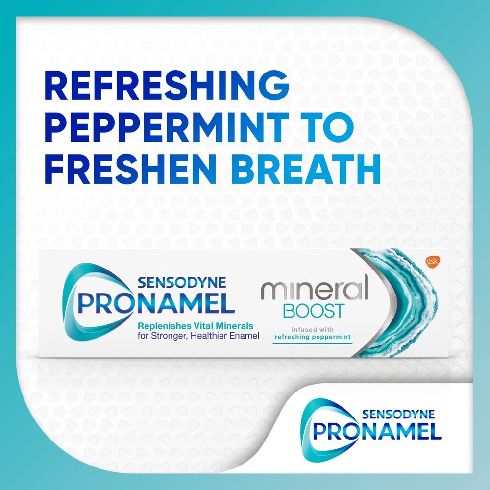 Sensodyne Pronamel Mineral Boost Refreshing Peppermint toothpaste 6 ~ 12 BUNDLE