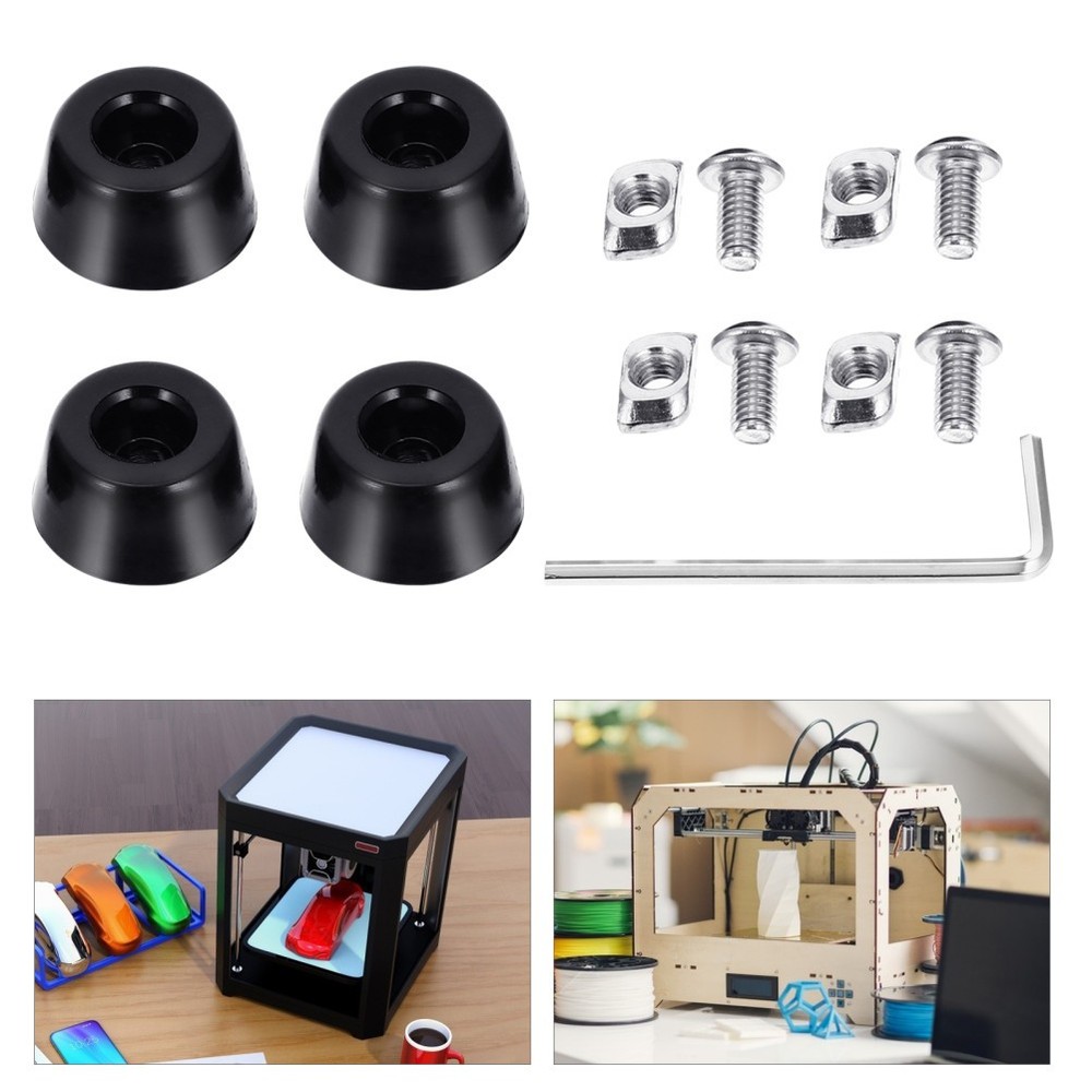4pcs 3D Printer Accessories Replacement Anti Rubber Feet Protectors