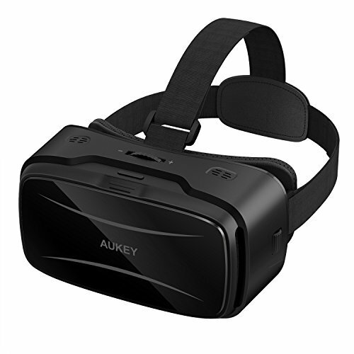 AUKEY VR Headset Virtual Reality 3D Glasses compatible with iPhone, Samsung 5.5"