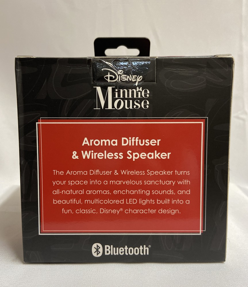 Disney Minnie Mouse Wireless Speaker & Aroma Diffuser Multicolor LED Lights NEW