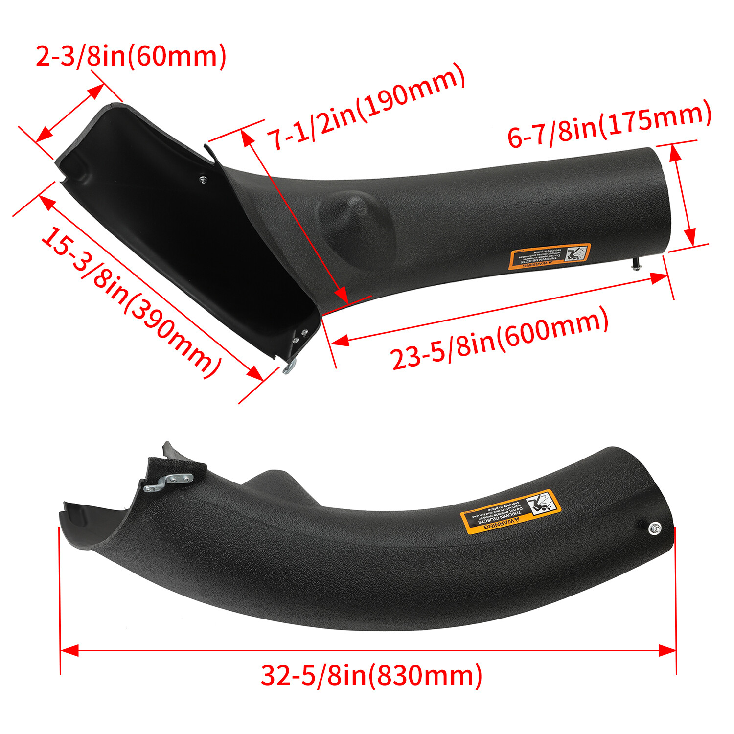 Lower Bagger Discharge Chute For John Deere LA100 LA105 LA110 LA120 LA125 LA135
