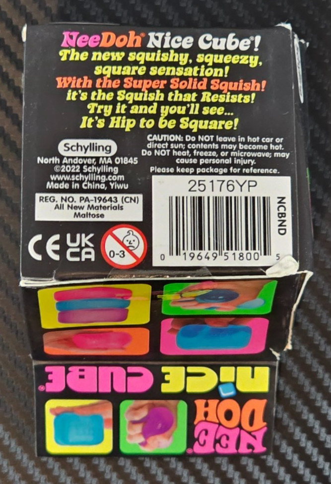 Schylling NeeDoh Nice Cube Super Solid Squish Pink