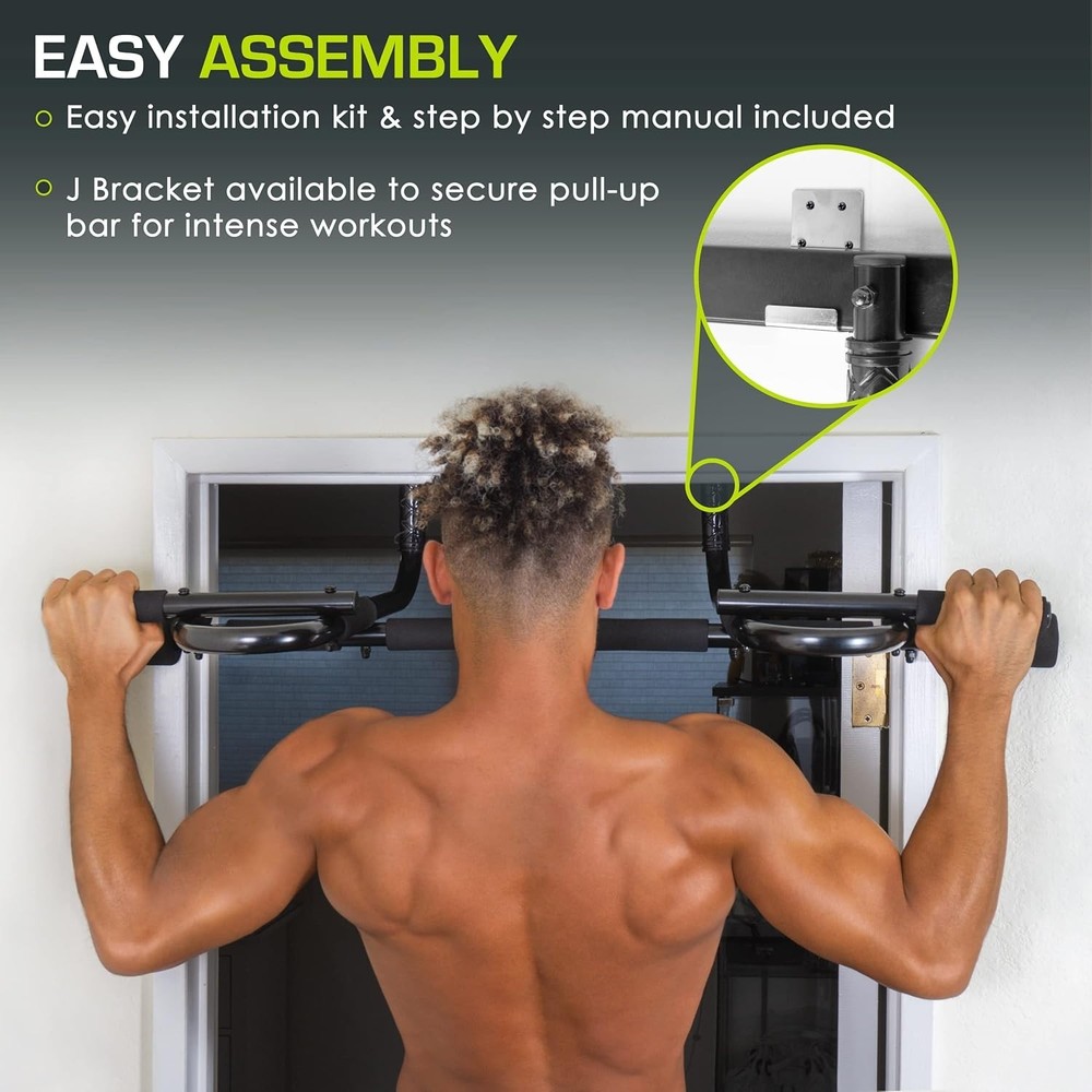 Sturdy Multi-Grip Pull Up Bar - Easy Installation for Strength Training at Home