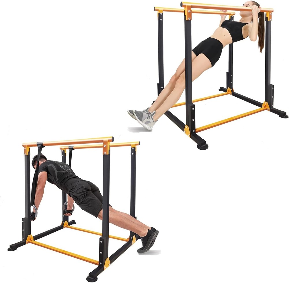 Multi-Function Dip Station for Home Gym - 600 lb Capacity - Dips & Pull-Ups