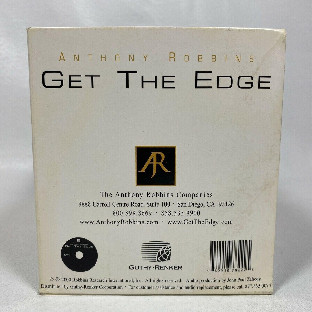 Anthony Robbins GET THE EDGE Audio CD Set 7-Day Program to Transform Your Life