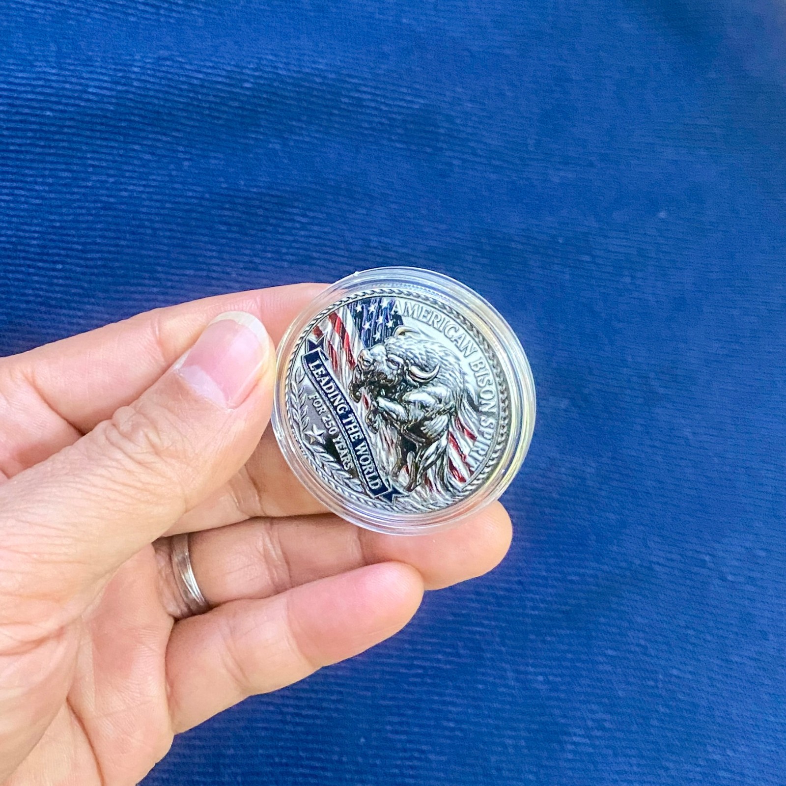 American Bison Spirit Challenge Coin USA 250th Anniversary Souvenir Coin