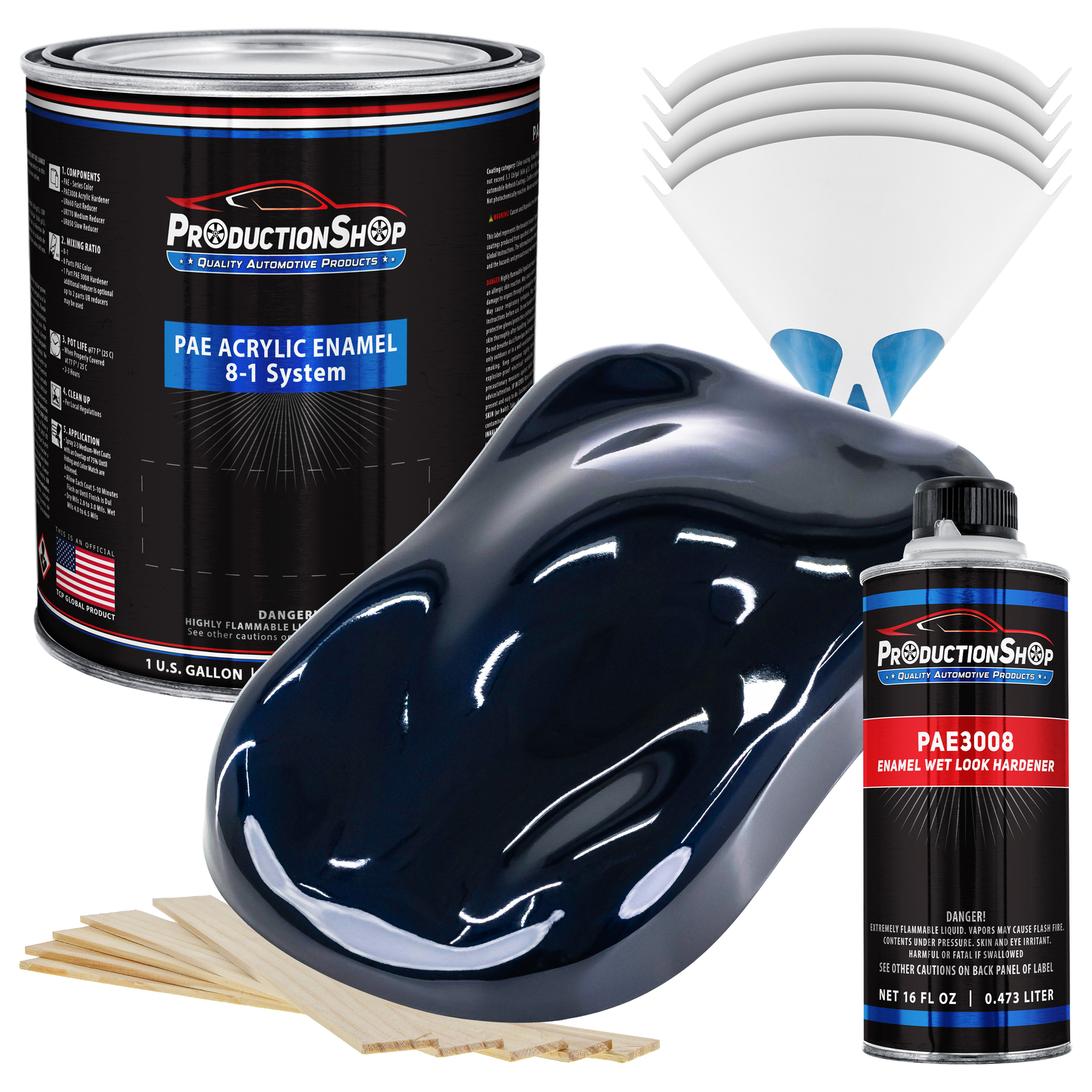ProductionShop Midnight Blue Acrylic Enamel Gallon Kit, Auto Paint