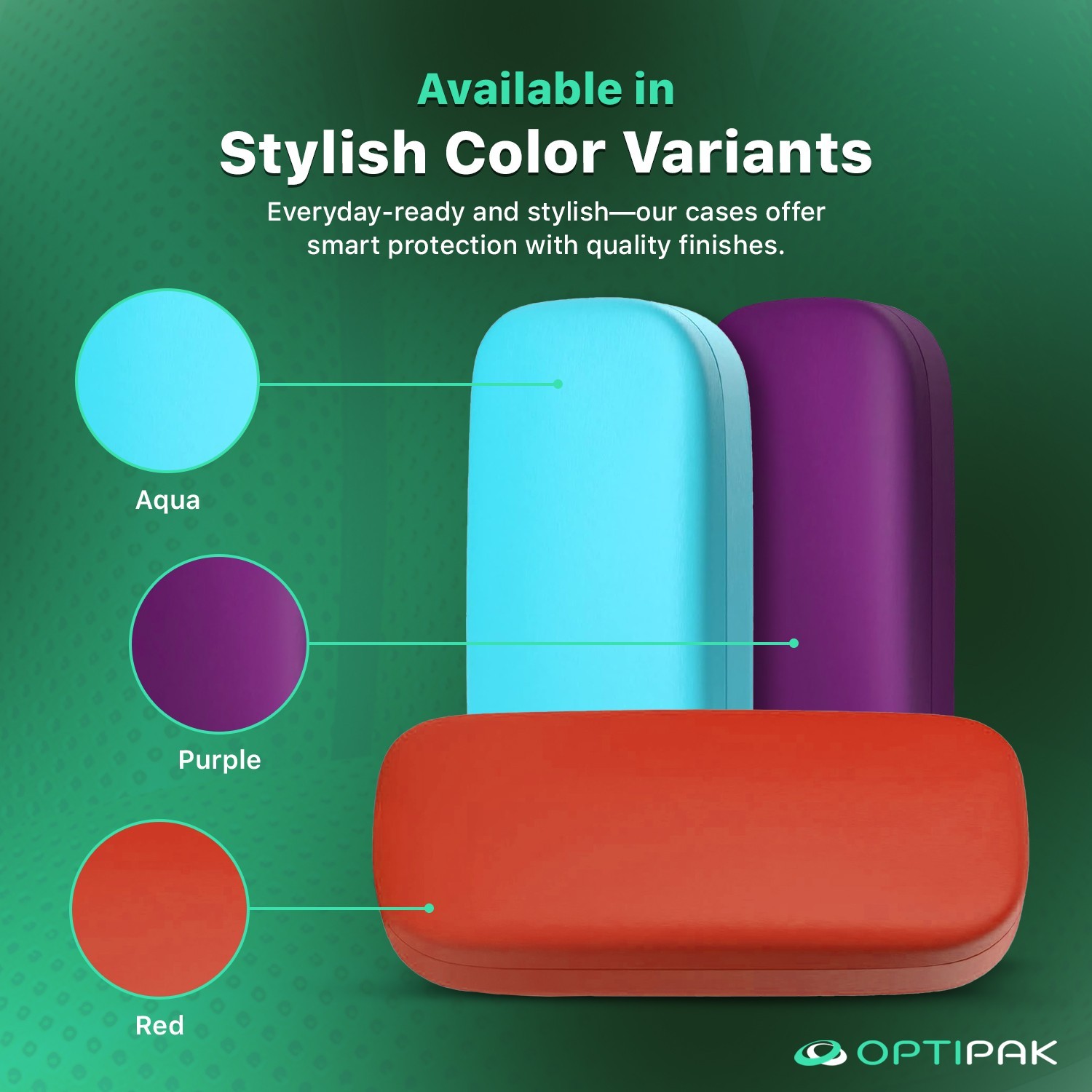 Hard Shell Glasses Case-Lightweight Large Eyeglass Holder with Microfiber Cloth