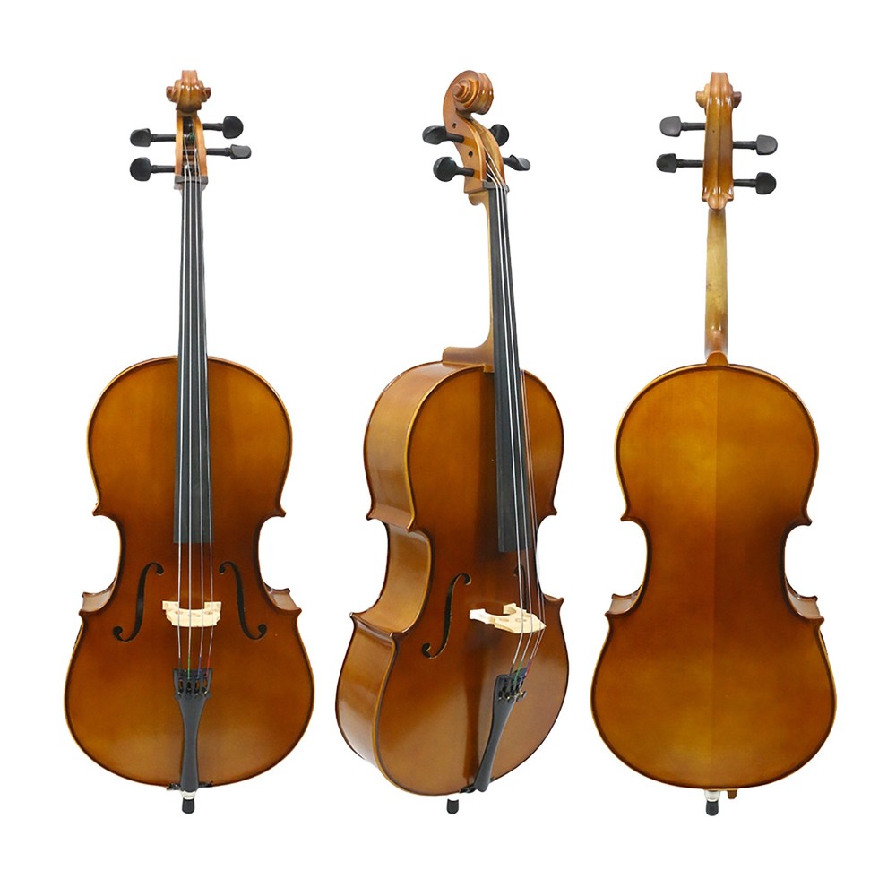 Cello 1/8 4 String Hand Made Cello Package Maple Back and Side Spruce Top NEW