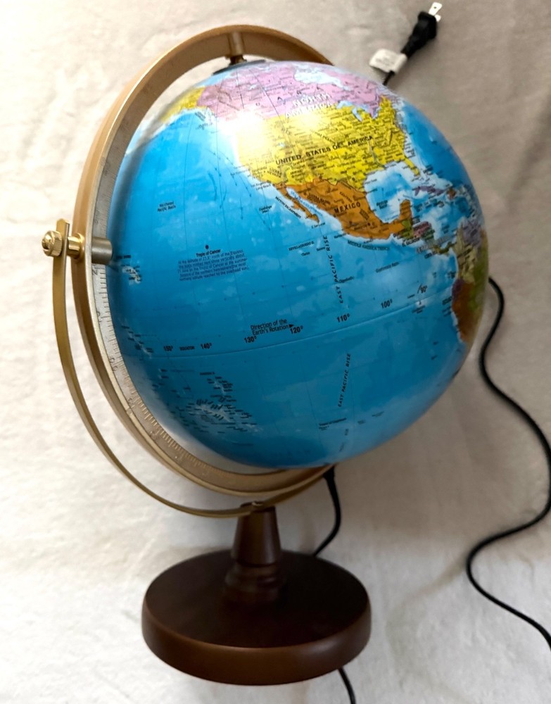 Illuminated Constellation World Globe