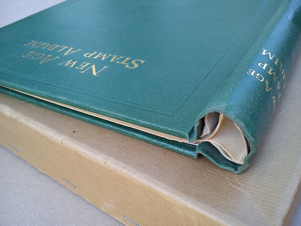 Stanley Gibbons Springback New Age Stamp Album Folder Binder Storage Green EMPTY
