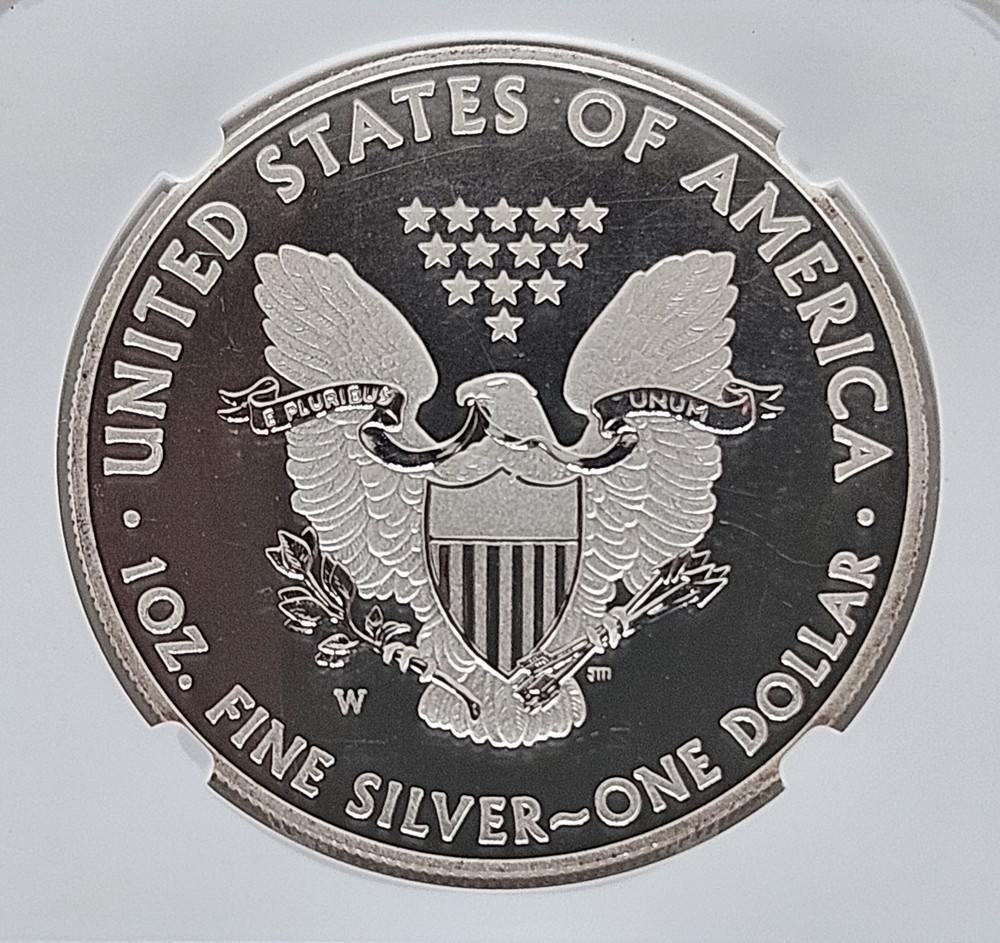 2013 W Silver Eagle Enhanced Finish NGC SP 70
