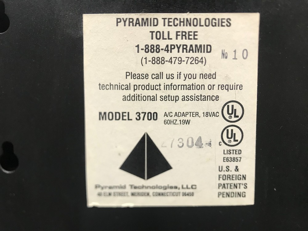 Pyramid 3700 Time Clock and Document Stamp - Black