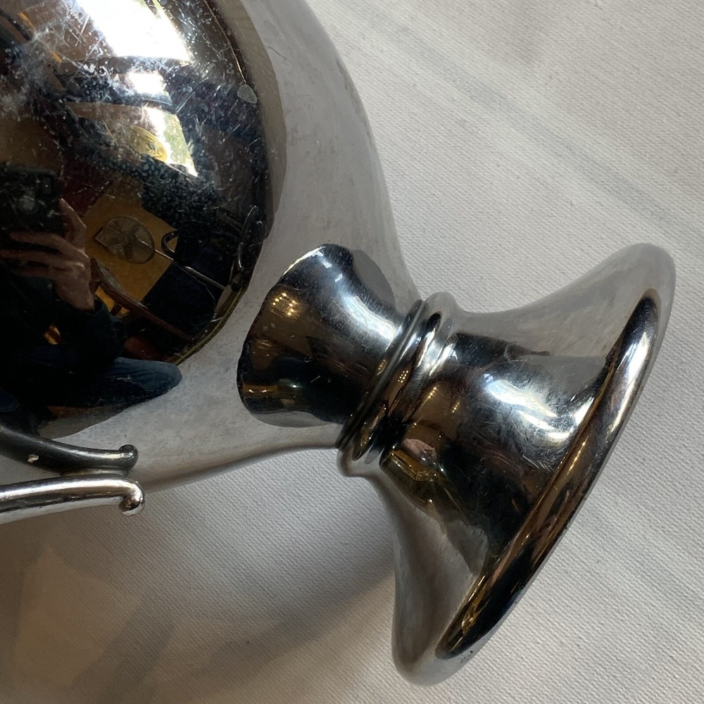 VINTAGE WATER PITCHER WITH HANDLE- CHROMIUM LB PLATED