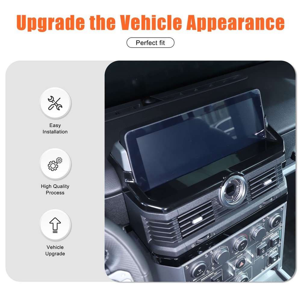 ABS Gloss Black Navigation Screen Frame Cover for Ineos Grenadier