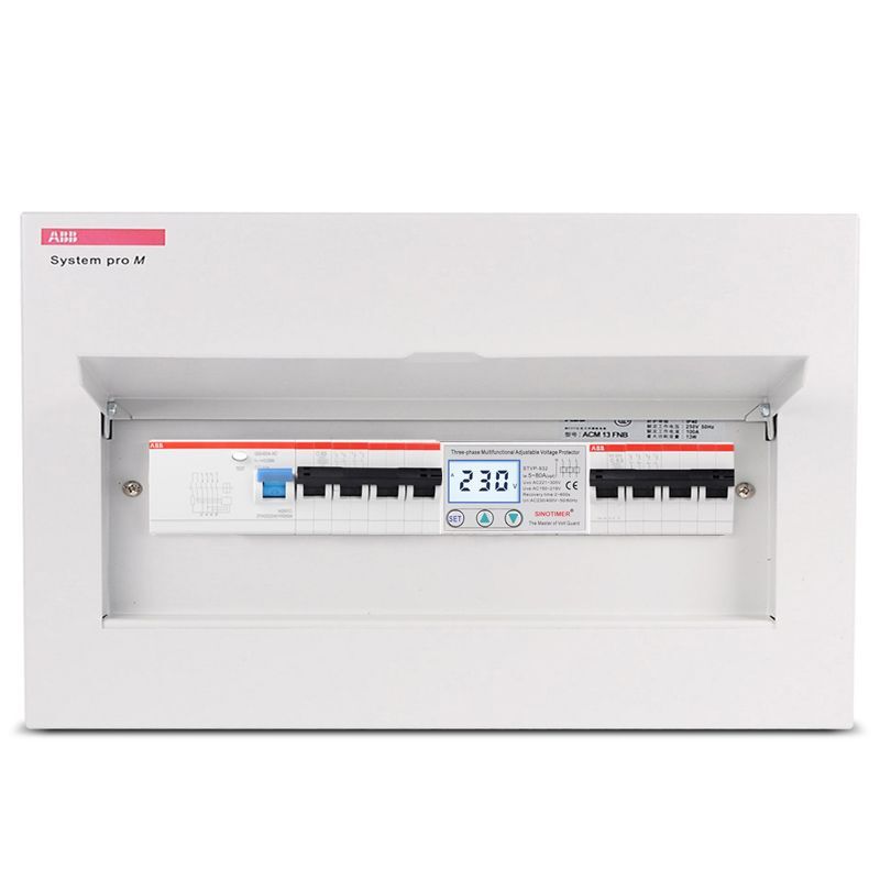 Protector Relays Voltmeter Monitors Din Rail Adjustable Voltage AC 380V 3 Phase