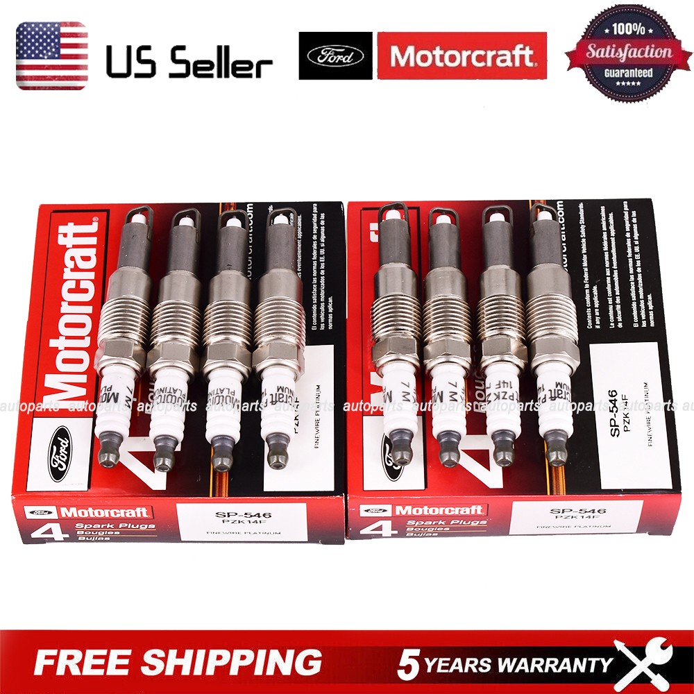Set of 8 Genuine OEM Platinum Spark Plugs SP-546 PZK14F For F150 F250 5.4L SP546