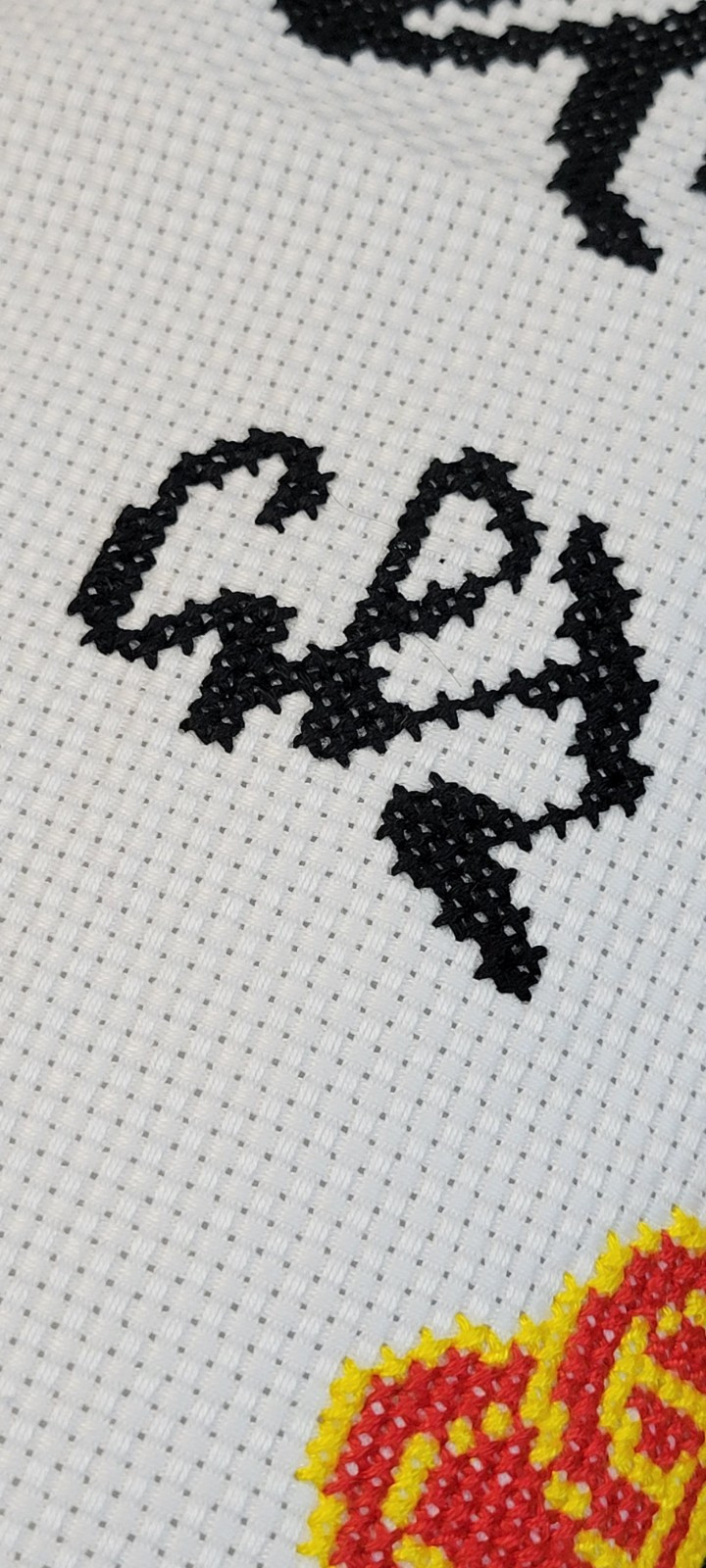 Chinese Japanese 2 Complete Cross Stitch Tapestry Floral Vase Fortune Happiness