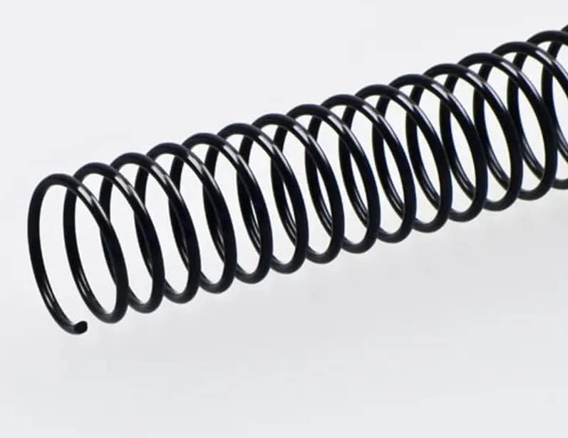 100 Pack Plastic Spiral Binding Spines 4:1
