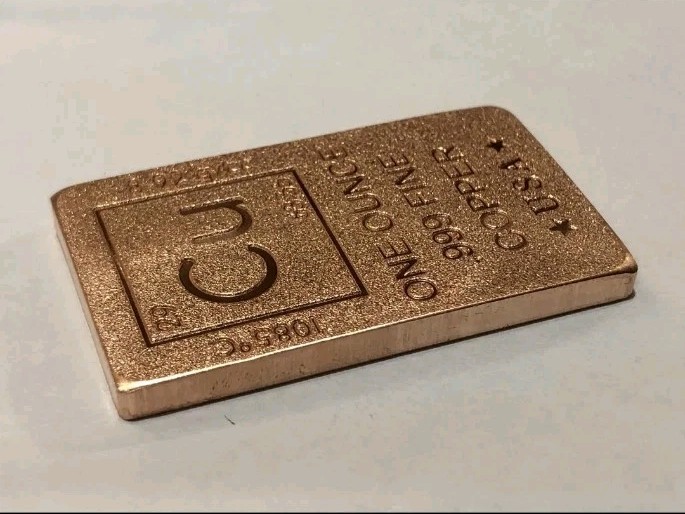FOUR One Ounce Copper Bars 999 fine Copper Stackers 1OZ