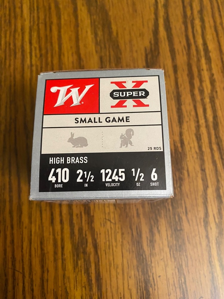 Winchester .410 empty ammo box