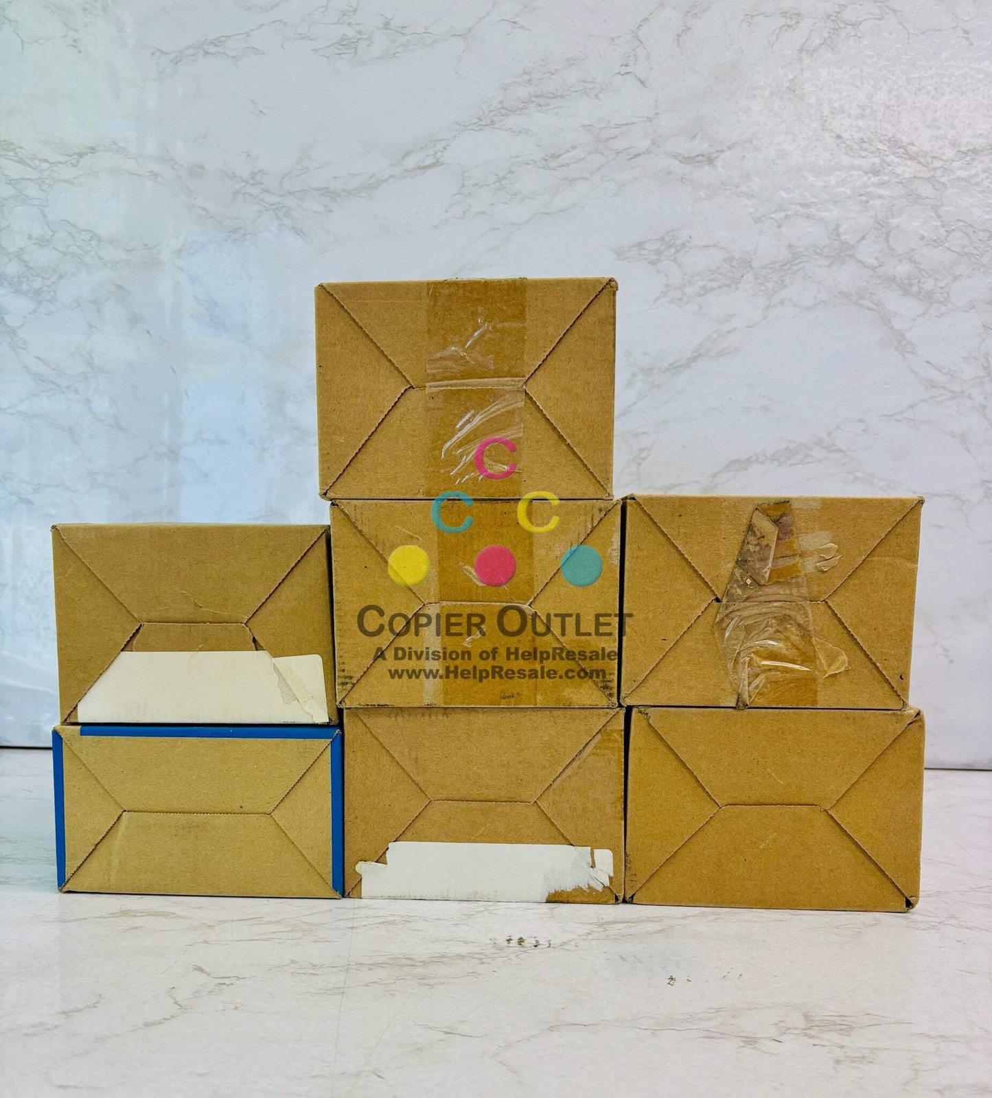 7 Open Genuine Konica BH C25 Cyan, Magenta, Yellow & Black Toner TNP27 CMYYKKK