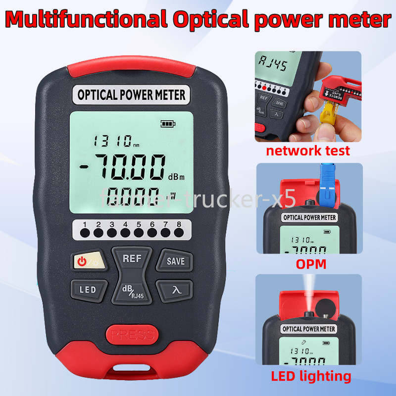 Mini Optical Power Meter With Network Test and LED Lighting AUA-D7/D5/DC7/DC5
