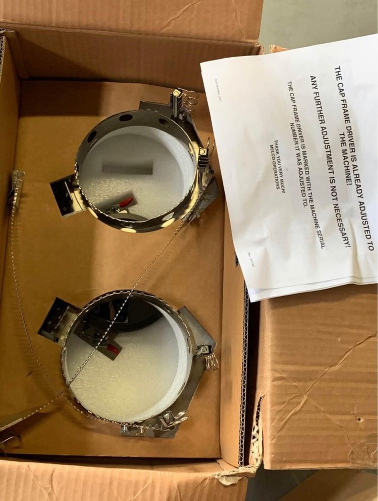 Four Melco embroidery machines.