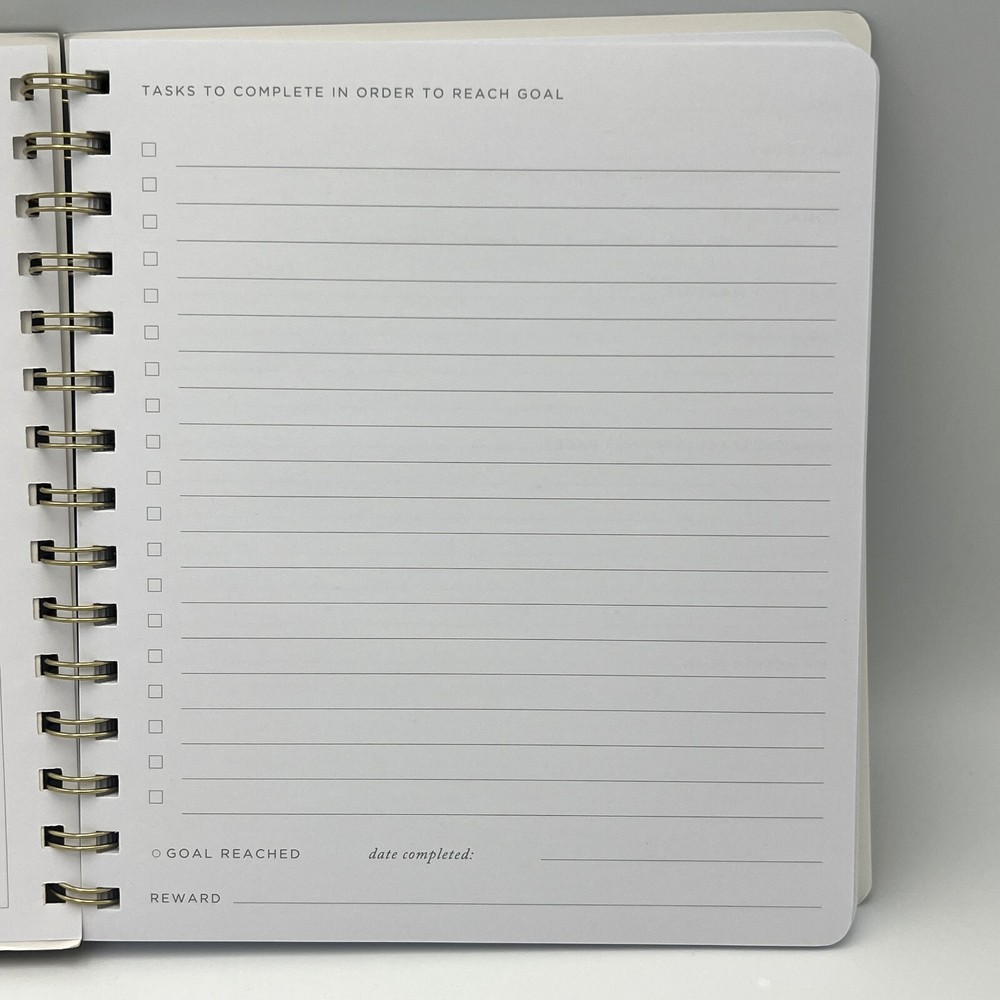 Fringe Goal Tracker Boho "Water Your Dreams" Goal Description Plan Task Tracking