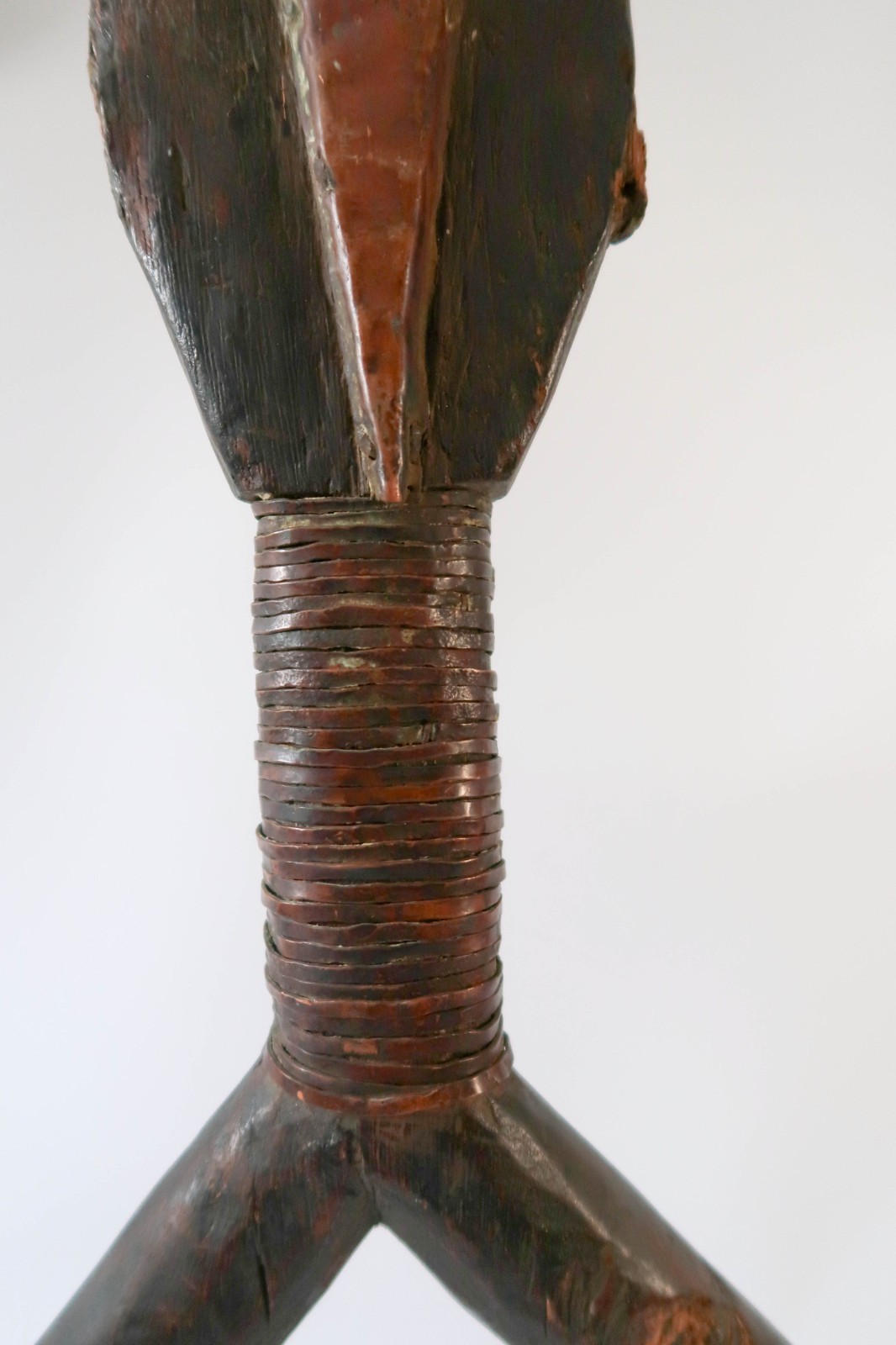 Vintage Sango Mbumba Reliquary Figure Gabon African Tribal Art Statue 22" Wood