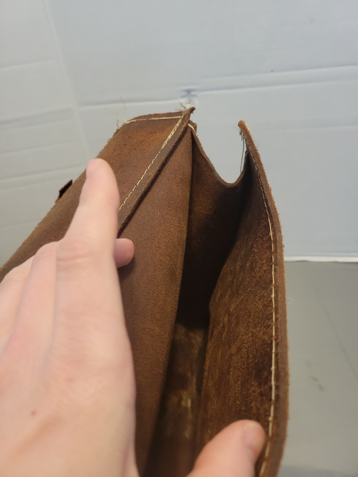 Antique Saddlebags Suede Satchel Style Read