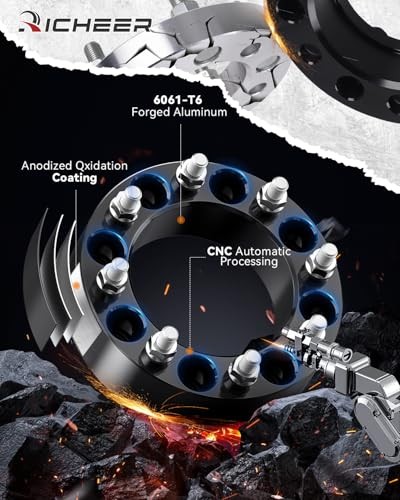 8x180 to 8x6.5 Wheel Adapters for 2011-2025 Silverado 1.5 inch 8x180 to 8x6.5