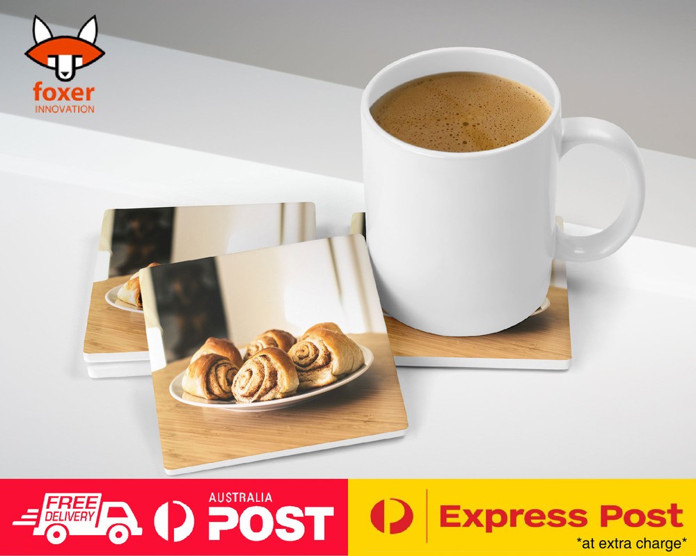 COASTER COFFEE DRINKING MAT|SPIRAL TWISTED BAKED BREAD