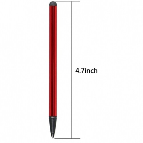 Capacitive and Resistive Red Stylus Pen Touch Compact Lightweight for Tablets