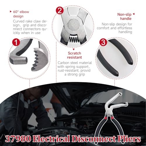 Electrical Disconnect Pliers, Electrical Connector 60 Degree Pliers+Separator
