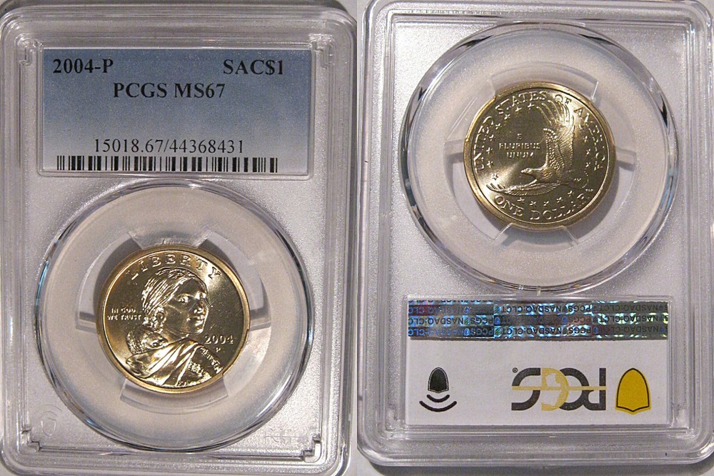 2004 P Sacagawea Dollar $1 PCGS MS67