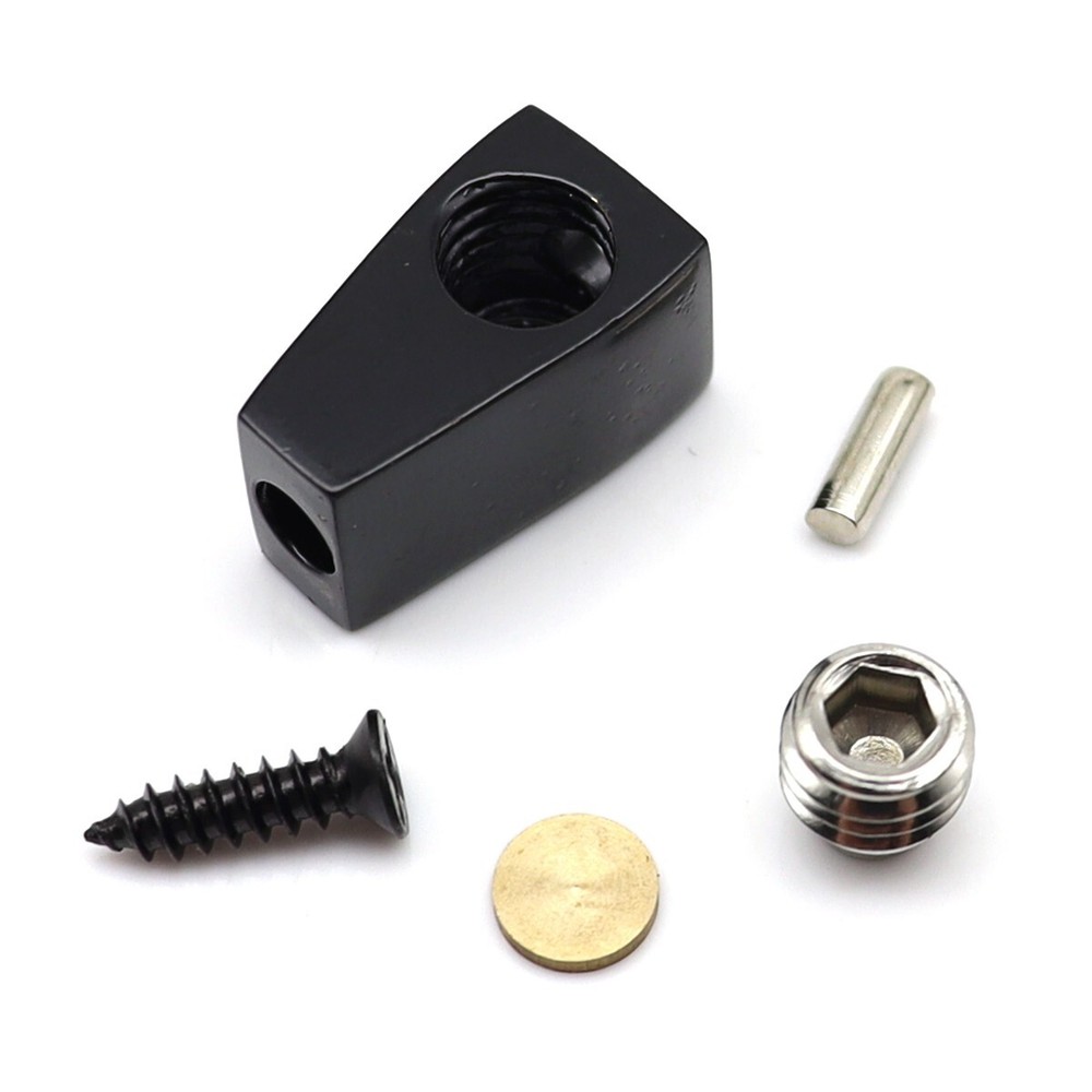 4 String Headless Individual Bridges Single String Bass Bridge and Nut Black set