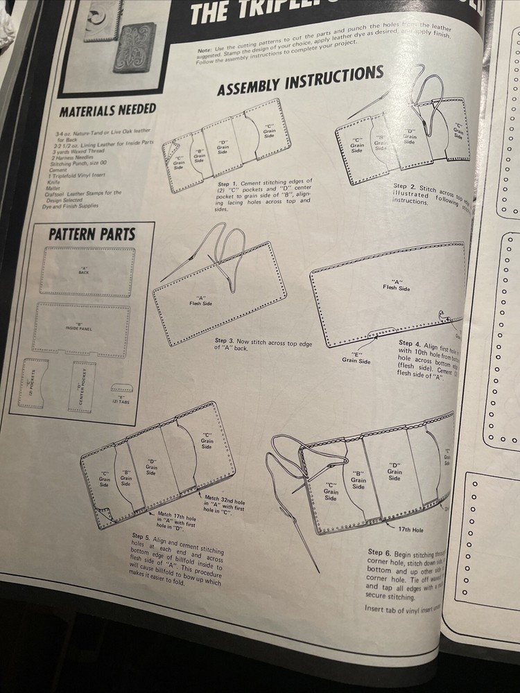 Ideas For Leather Projects ￼Instructions And Patterns