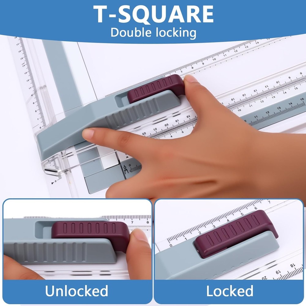 Inch A3 Drawing Board Multifunctional Drafting Table W/ Clear Scale Lines &