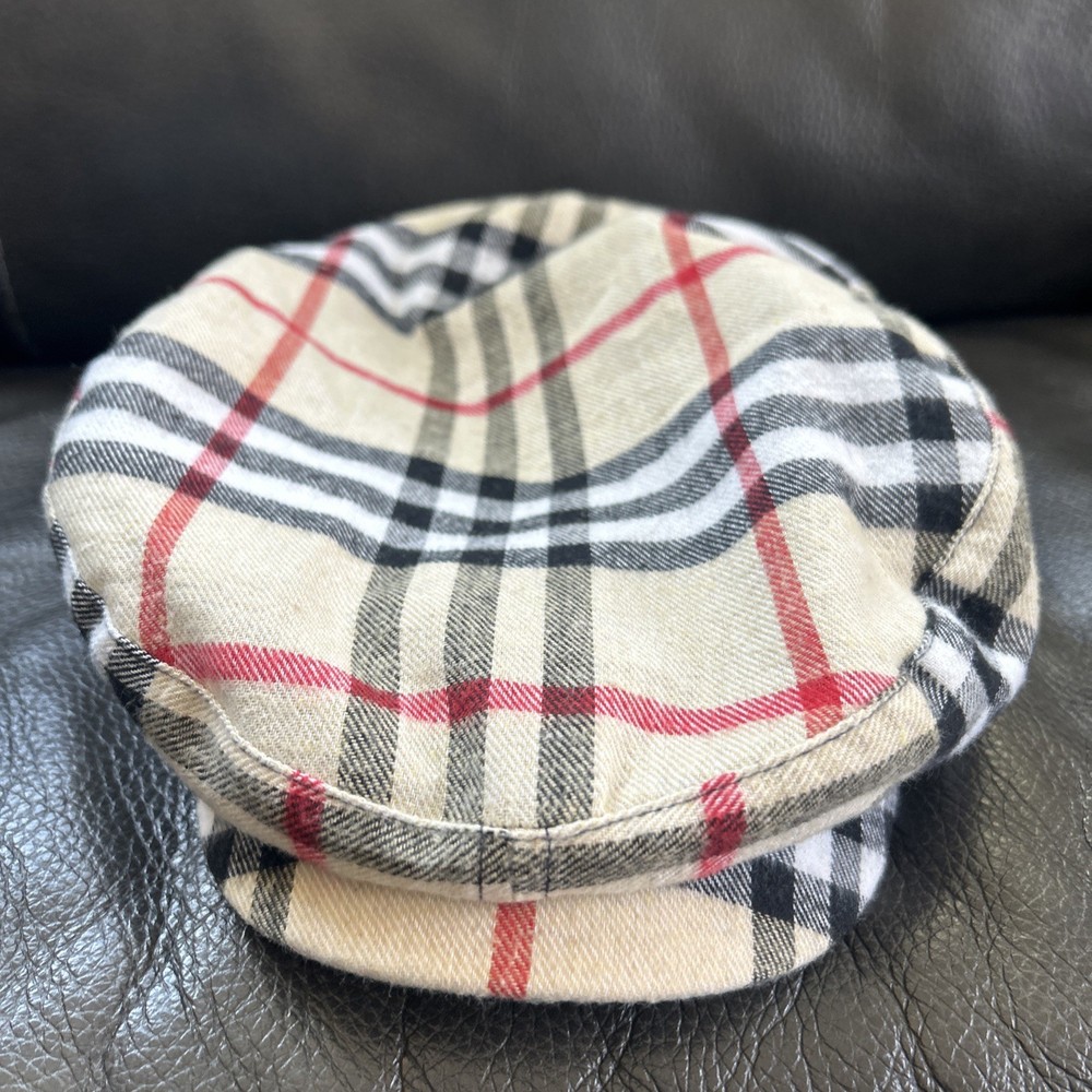 Nova Check Plaid Pattern Golfknickers Flat Cap Hat Original Collection Rare