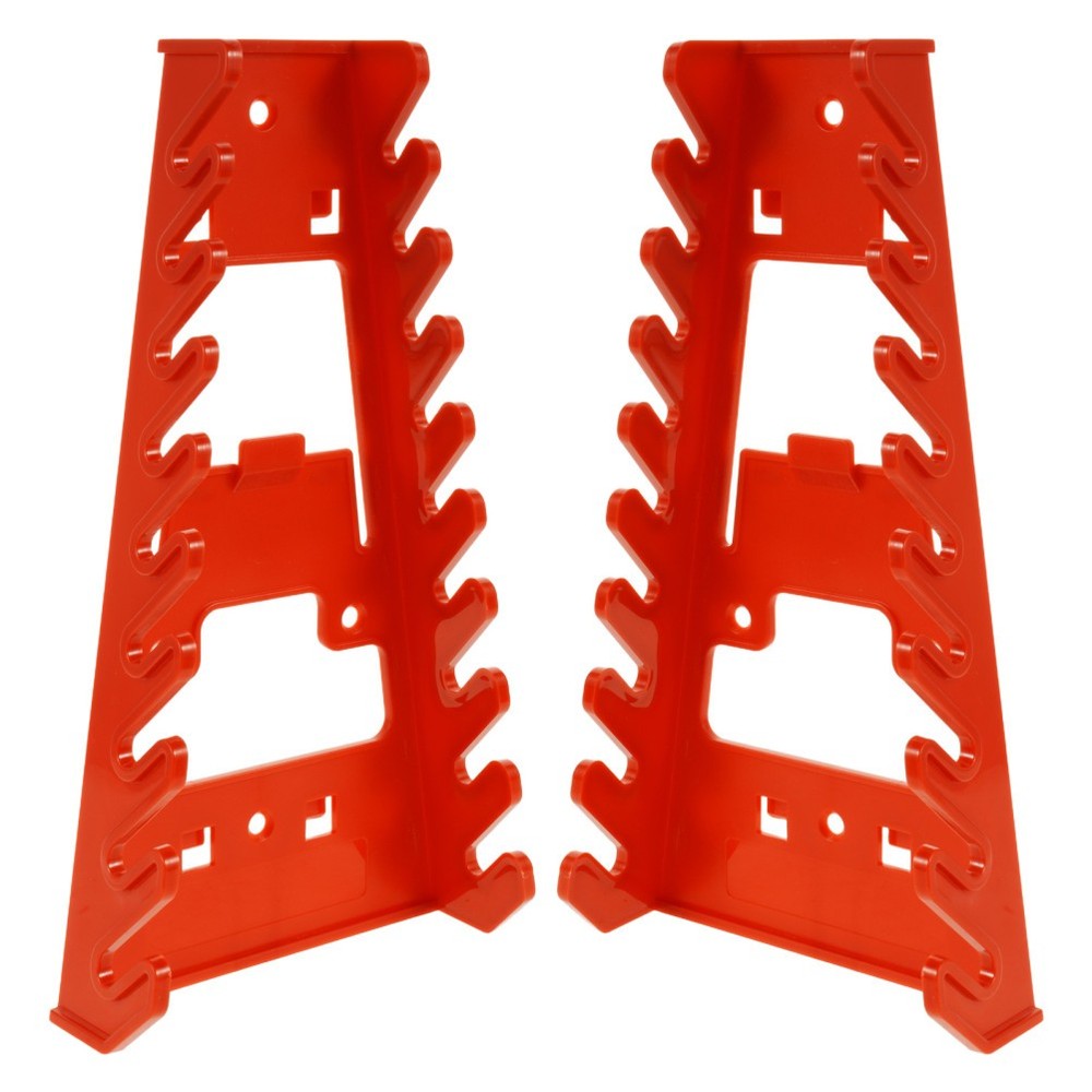2 Pcs Wrenches Organizer Plastic Wall Mount Tool Holder Pegboard Small