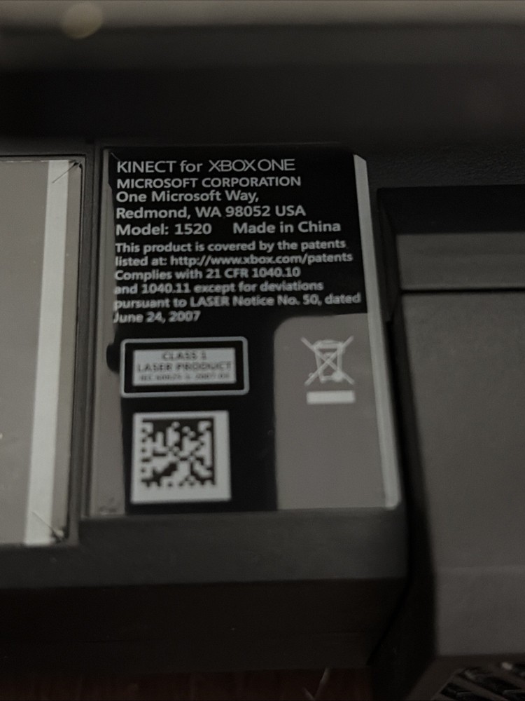 Microsoft 1520 Kinect Sensor - Black (Kinect Only)