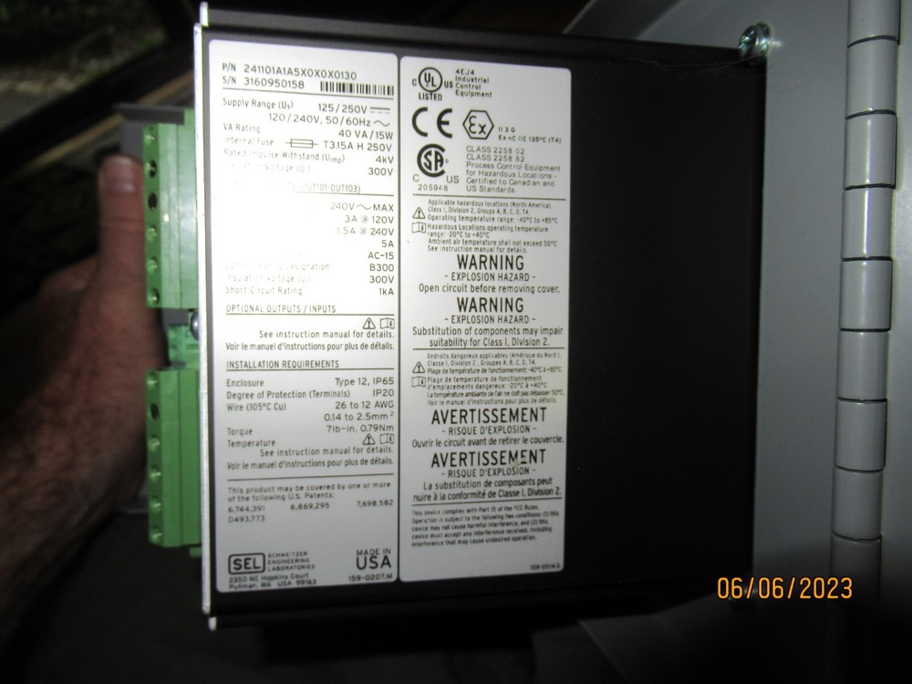 Schweitzer SEL-2411 Programmable Automation Controller SCADA Device