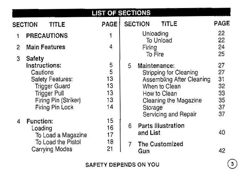 Colt All American Model 2000 Owners Manual