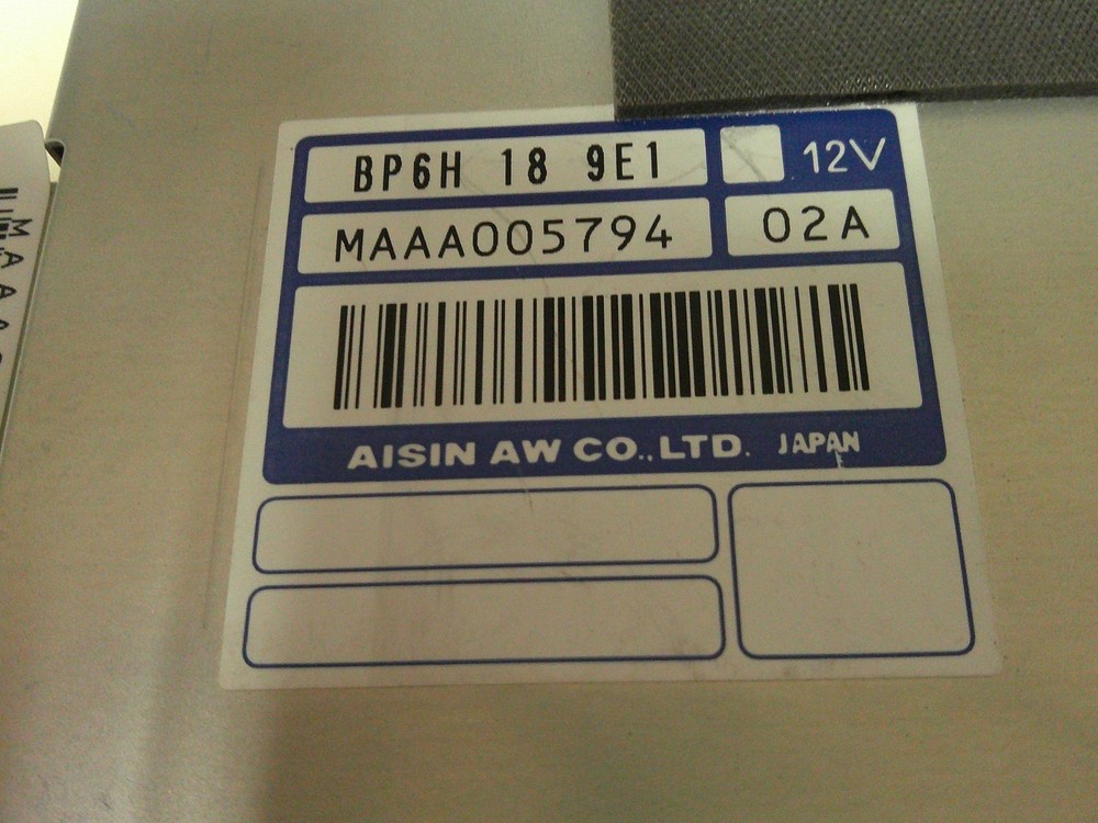 01-02 MAZDA MX-5 MIATA AUTOMATIC TRANSMISSION CONTROL MODULE, BP6H 18 9E1