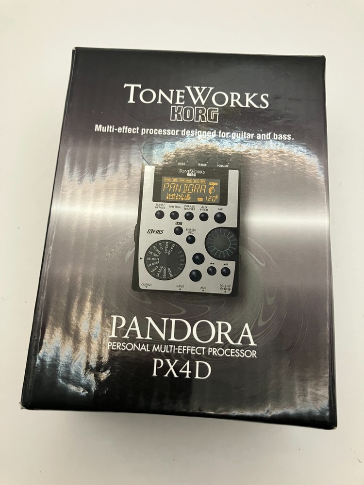 KORG ToneWorks Pandora PX4D Guitar Bass Multi Effects Processor Tested Working