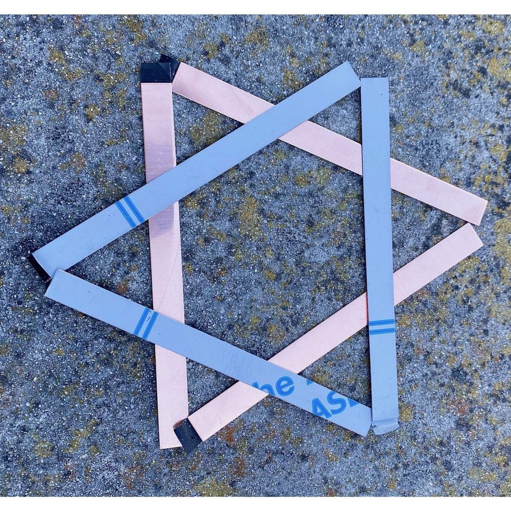Thin Copper Blanks with PVC Protection, 6"x.5"